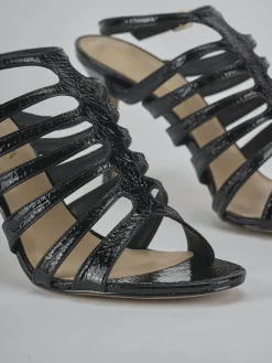 Sandali tacco 9cm vernice nero