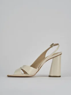 Sandali tacco 9cm vernice beige