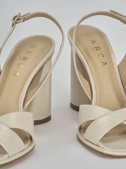 Sandali tacco 9cm vernice beige