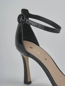 Sandali tacco 9cm vernice nero