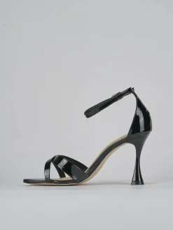 Sandali tacco 9cm vernice nero