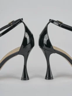 Sandali tacco 9cm vernice nero