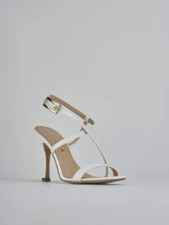 Sandali tacco 9cm vernice bianco