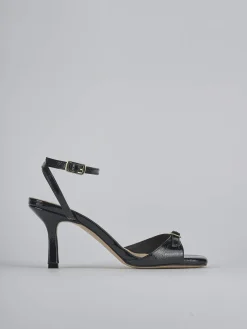 Sandali tacco 7cm vernice nero