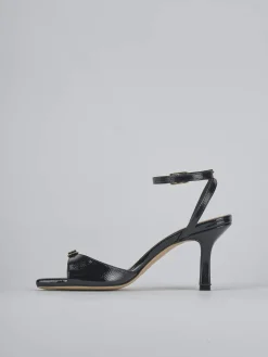 Sandali tacco 7cm vernice nero