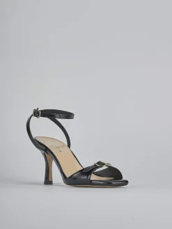 Sandali tacco 7cm vernice nero