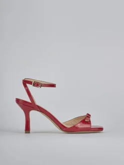 Sandali tacco 7cm vernice rosso
