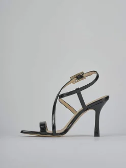 Sandali tacco 9cm vernice nero