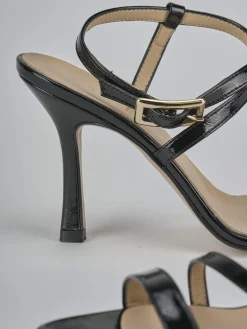 Sandali tacco 9cm vernice nero