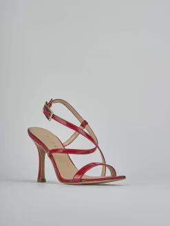 Sandali tacco 9cm vernice rosso