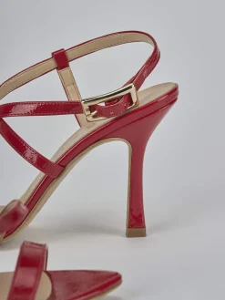 Sandali tacco 9cm vernice rosso