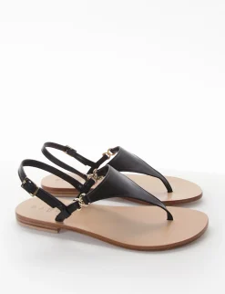 sandalo infradito tacco 1 cm nero