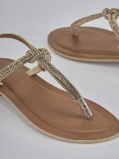 Sandalo infradito tacco 1 cm rosa pelle