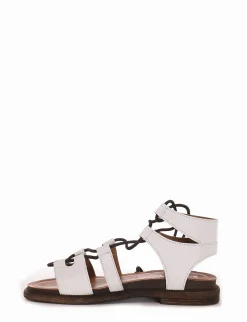 sandalo tacco 1 cm bianco