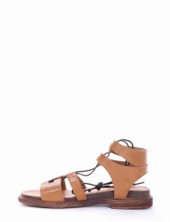 sandalo tacco 1 cm cuoio