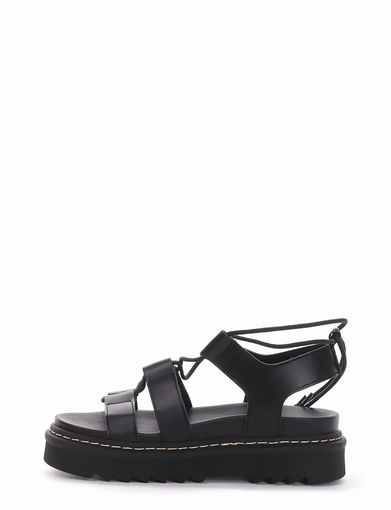 Sandalo tacco 1 cm nero