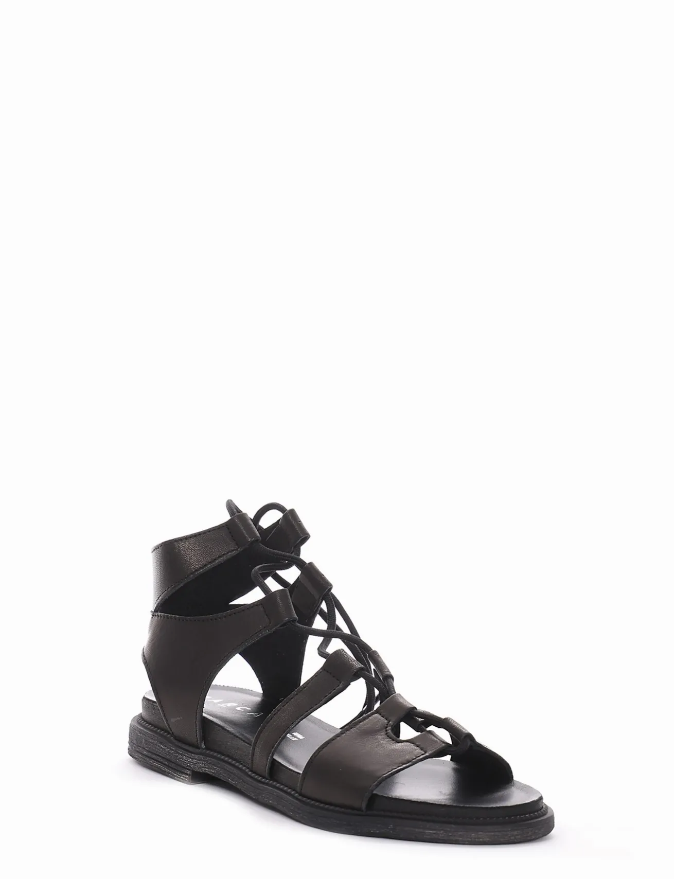 sandalo tacco 1 cm nero