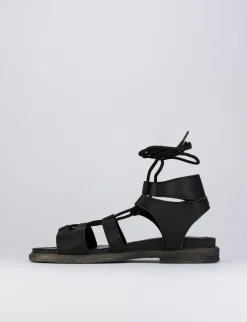 sandalo tacco 1 cm nero