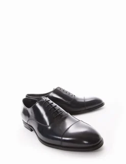 scarpa lacci tacco 2 cm blu