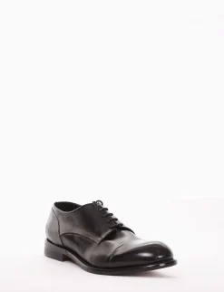 scarpa lacci tacco 2 cm nero