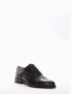 scarpa lacci tacco 2 cm nero