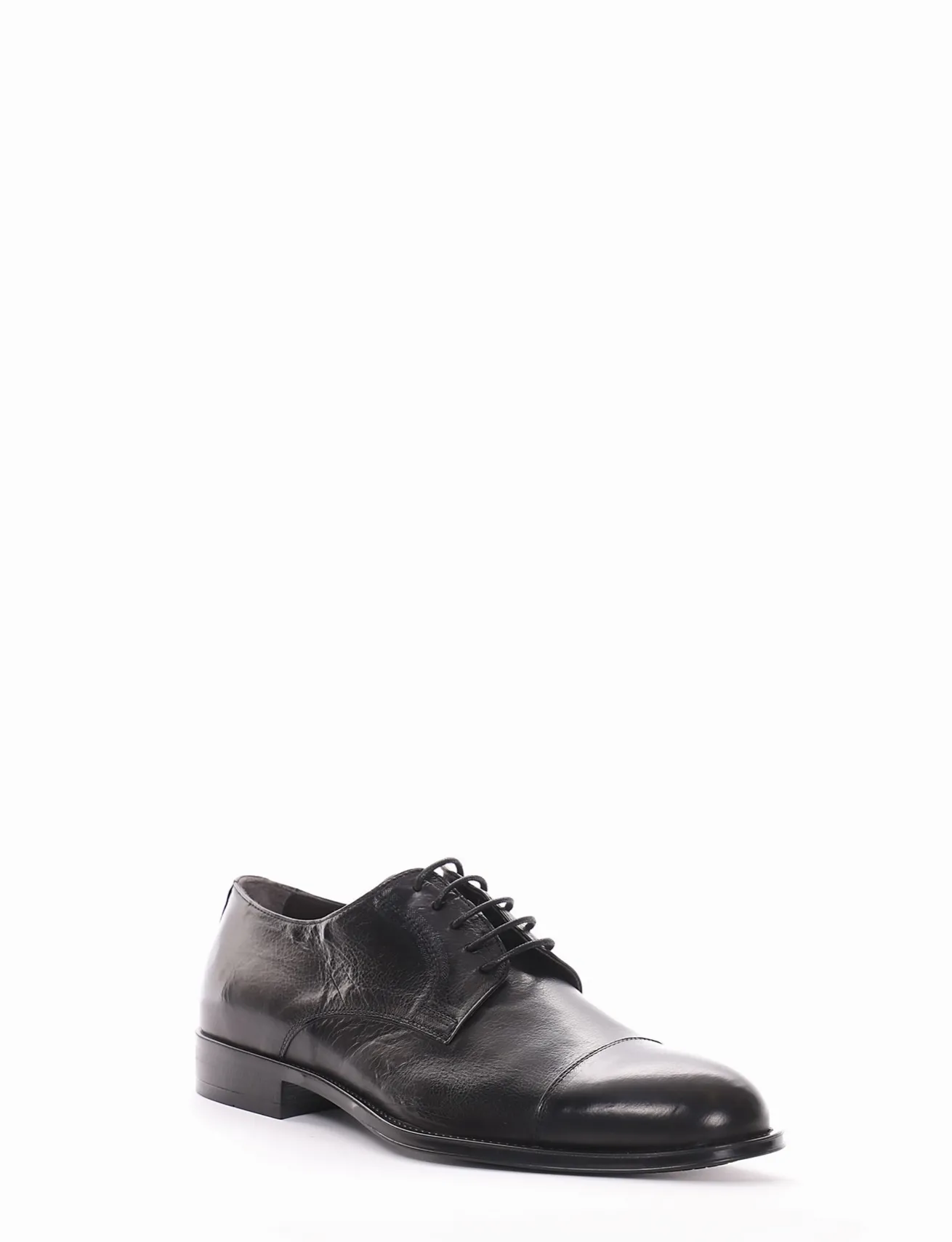 scarpa lacci tacco 2 cm nero