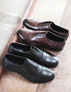 scarpa no lace tacco 2 cm nero