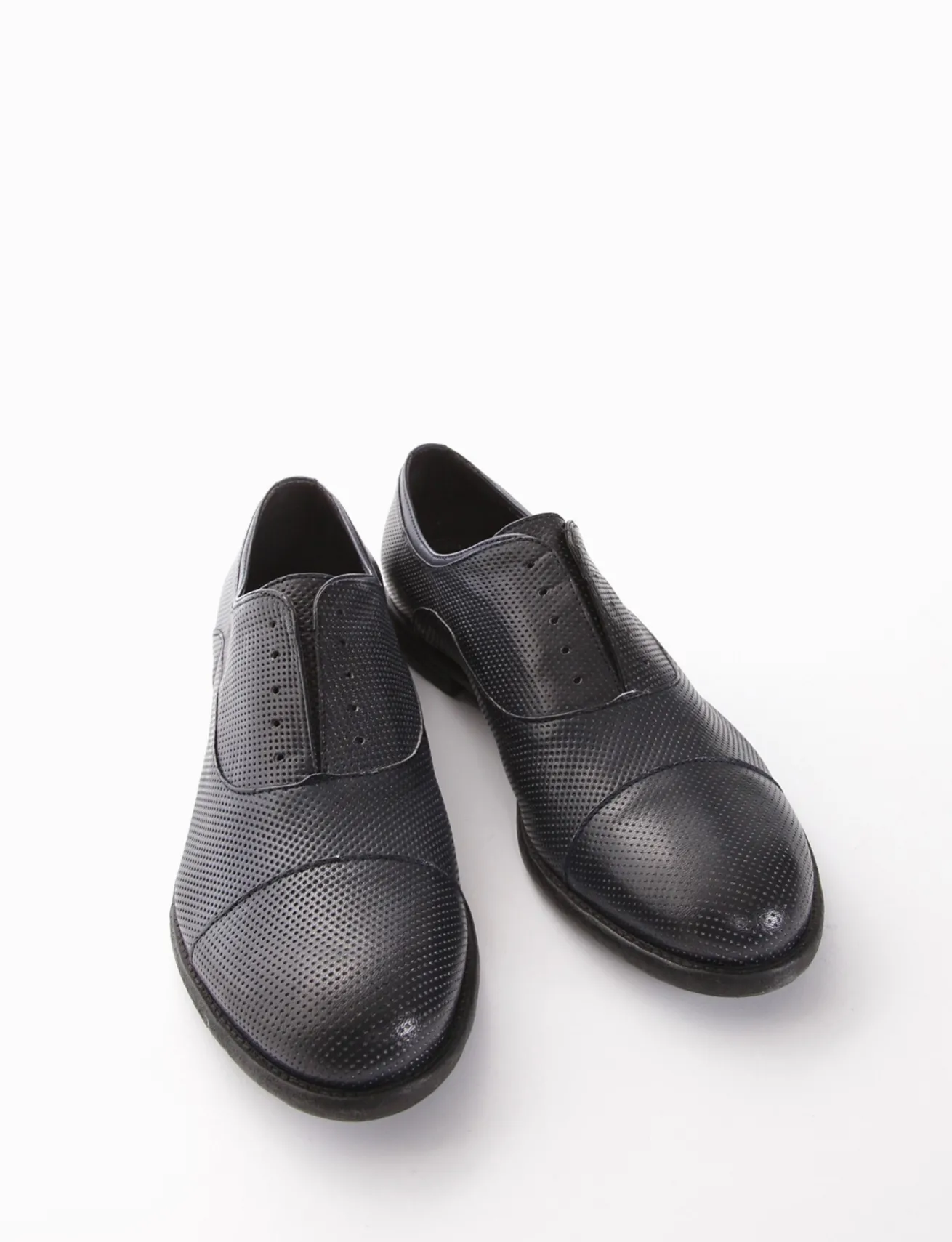 scarpa no lace tacco 2 cm blu