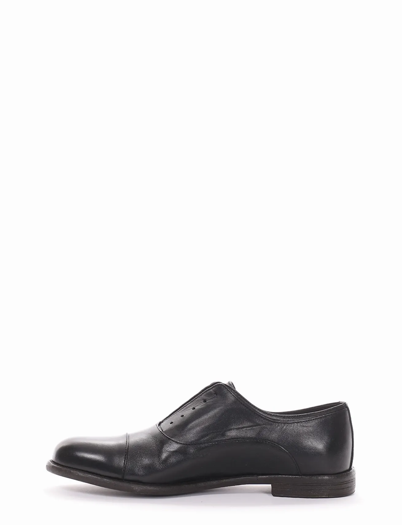 scarpa no lace tacco 2 cm nero