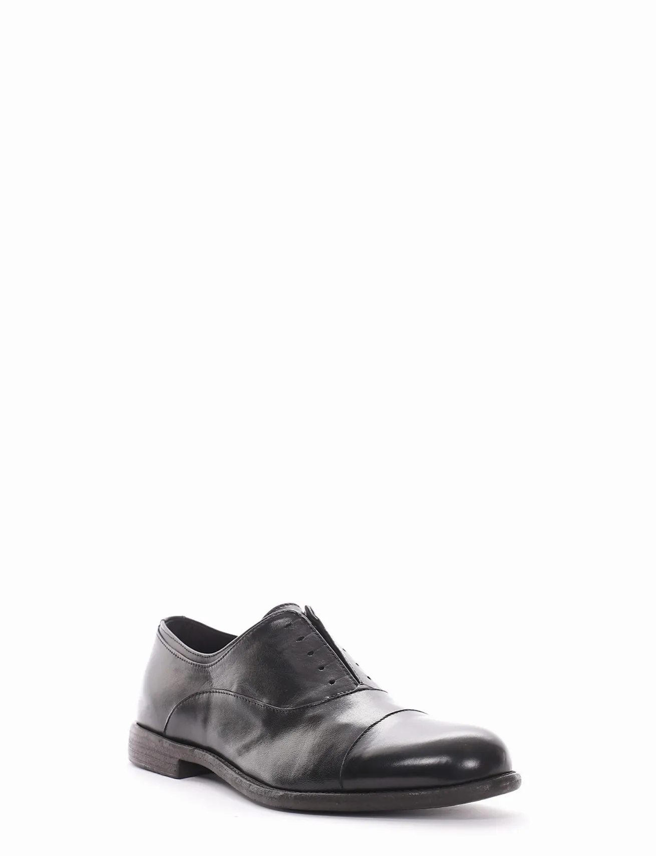 scarpa no lace tacco 2 cm nero