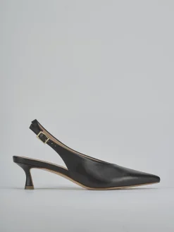 Slingback tacco 5cm pelle testa