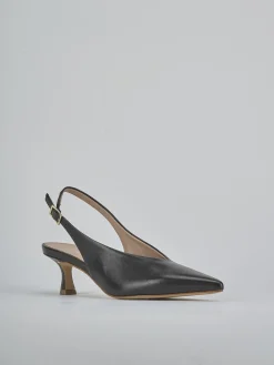 Slingback tacco 5cm pelle testa