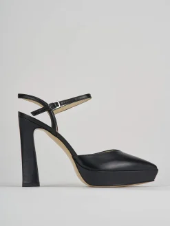 Slingback tacco 11cm pelle nero