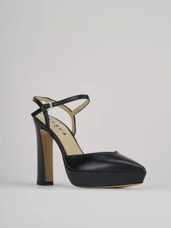 Slingback tacco 11cm pelle nero