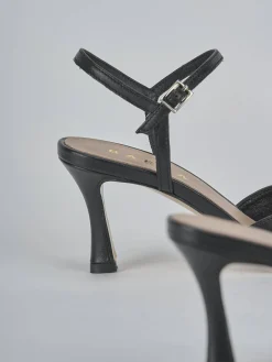 Slingback tacco 8cm pelle nero