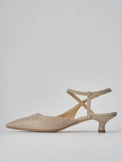 Slingback tacco 4cm pelle rosa