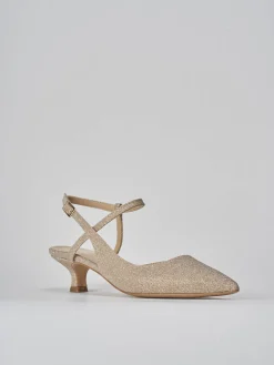 Slingback tacco 4cm pelle rosa