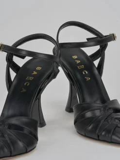 Slingback tacco 9cm pelle nero