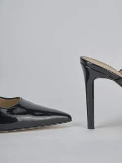 Slingback tacco 9cm vernice nero