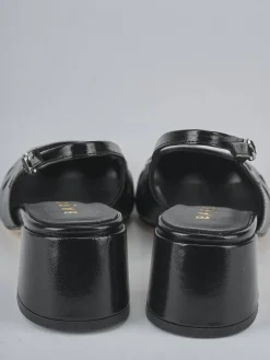 Slingback tacco 5cm vernice nero