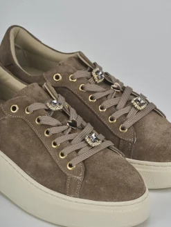 Sneakers camoscio beige