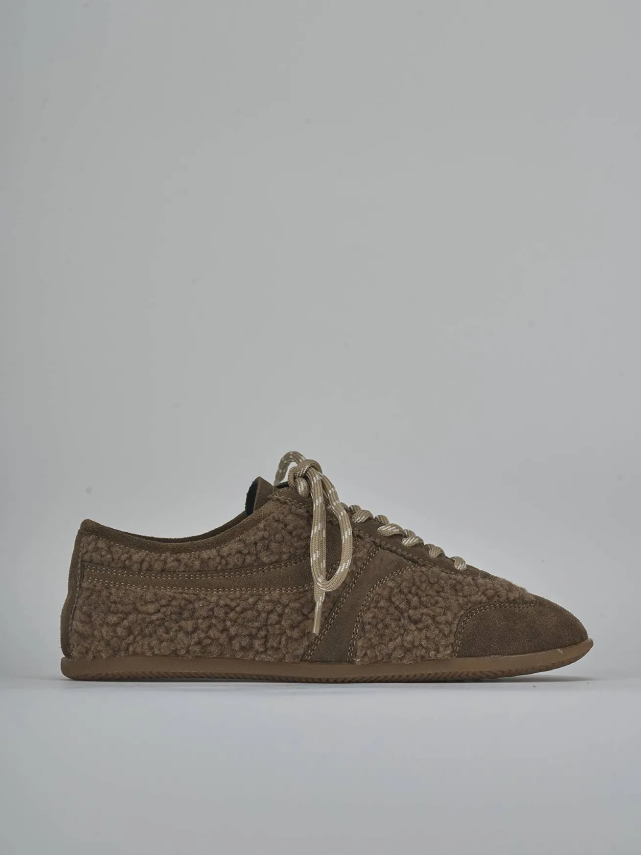 Sneakers camoscio beige