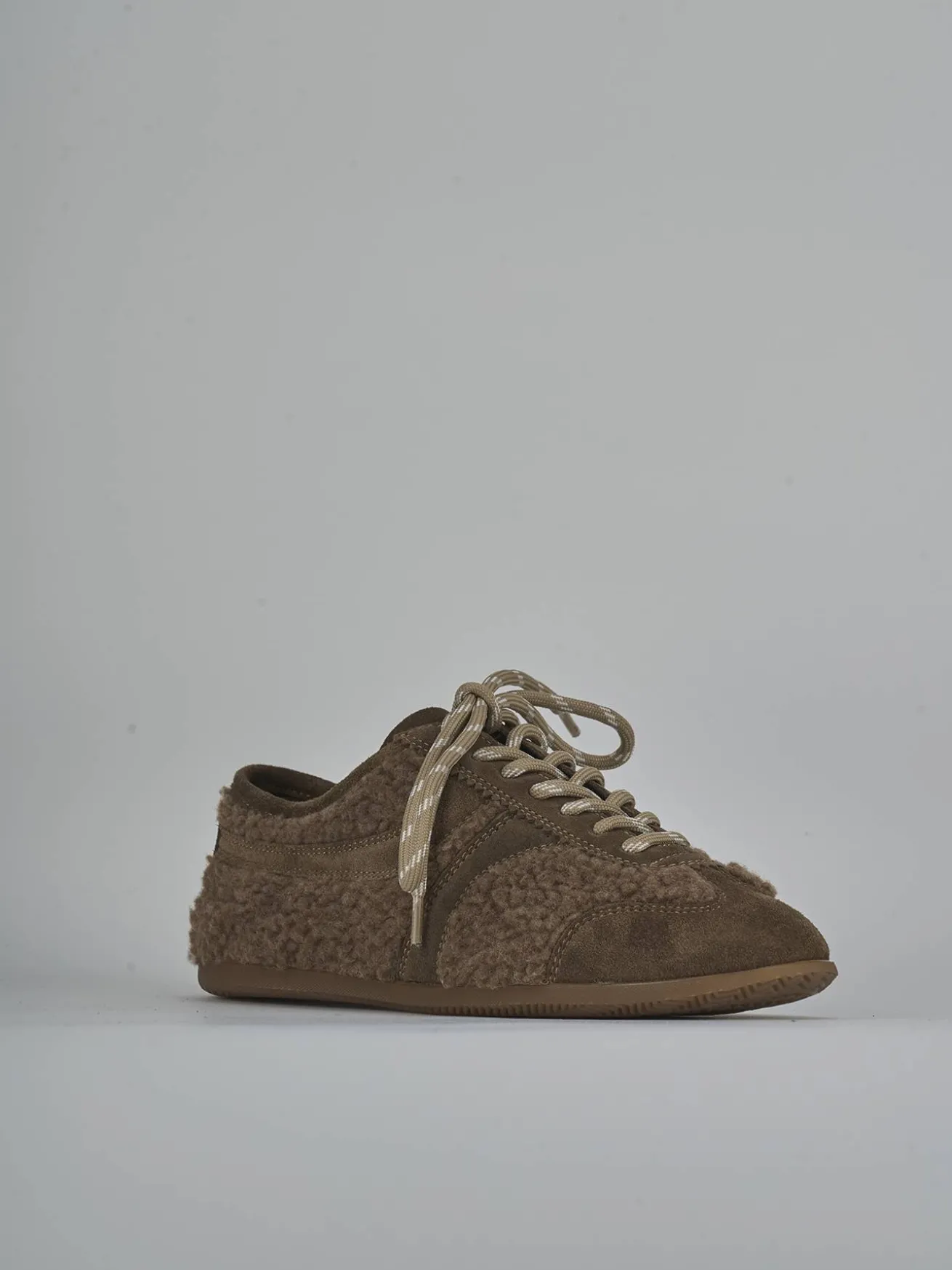 Sneakers camoscio beige