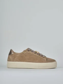 Sneakers camoscio beige