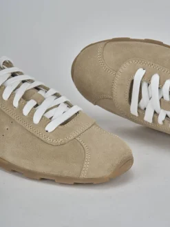 Sneakers camoscio beige