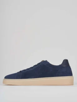 Sneakers camoscio blu