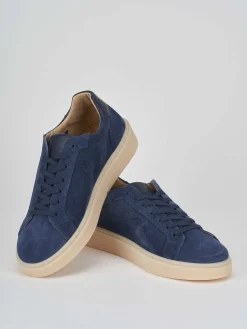 Sneakers camoscio blu