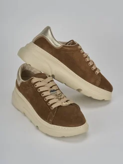Sneakers camoscio marrone