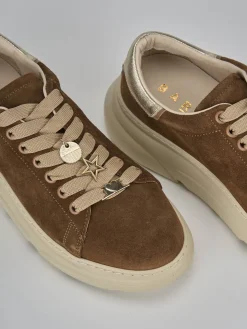 Sneakers camoscio marrone