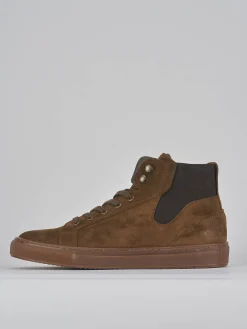 Sneakers camoscio marrone